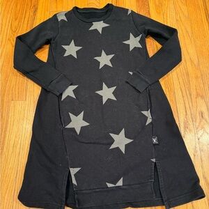 nununu Black and Gray Star Dress